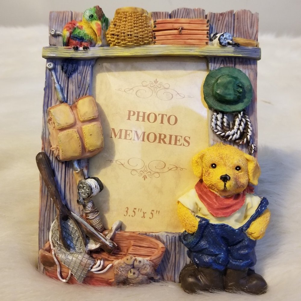 Photo Memories Resin Fishing Themed Picture Frame